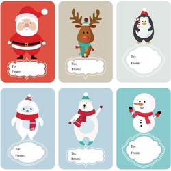 Without Lemons 250 kerst cadeau sticker labels | Kerstlabels 7.5x5 cm | Feestdagen | Stickers | Sluitstickers | Kerstman | Kerstboom | Rendier | Cadeau | Verpakking | Verzenden |Webshop | Kerstdagen